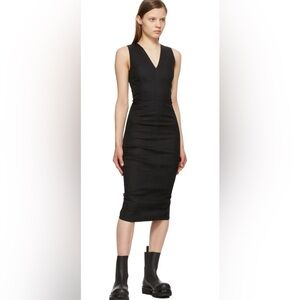 Rick Owens Black Midi Dress
